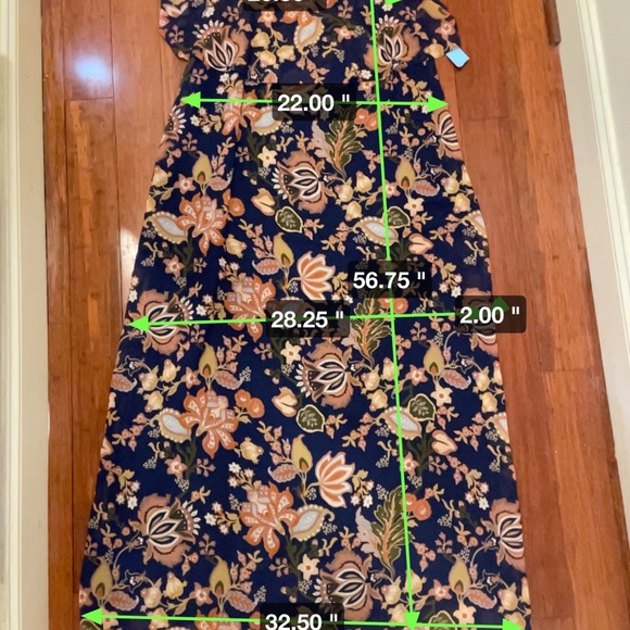 MOTHERHOOD Maternity Floral Maxi Dress Size X-LARGE - Picture 3 of 8